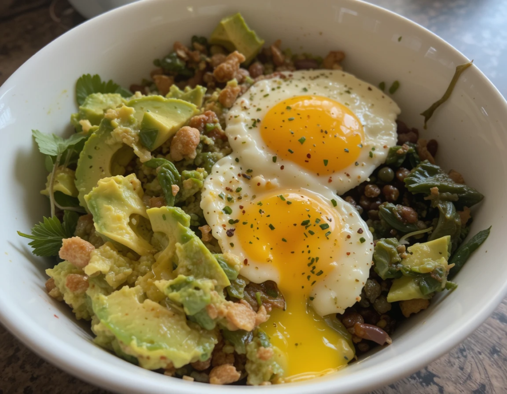 Avocado and Egg Breakfast Bowl